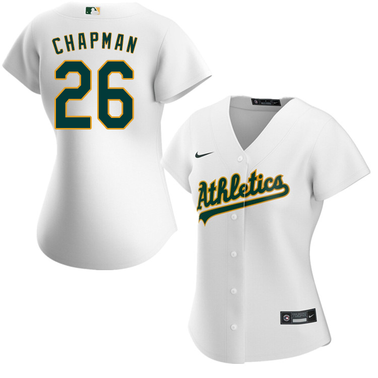 Nike Women #26 Matt Chapman Oakland Athletics Baseball Jerseys Sale-White